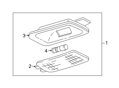 2007 GMC Sierra 1500 Classic Interior Trim - Cab Diagram 4 - Thumbnail