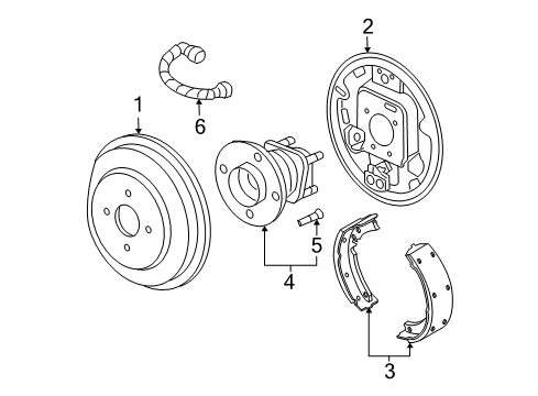 2010 Chevy Cobalt Rear Brakes Diagram 2 - Thumbnail