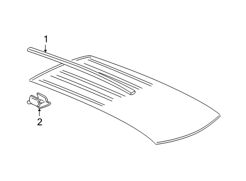 2006 Chevy Uplander Exterior Trim - Roof Diagram