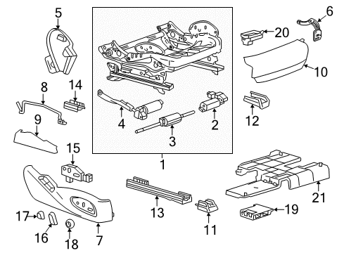 2018 Cadillac ATS Tracks & Components Diagram 3 - Thumbnail