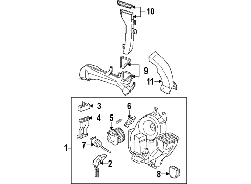 1999 Oldsmobile Silhouette Auxiliary Heater & A/C Diagram