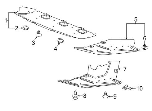 2020 Cadillac CT6 Rear Bumper Diagram 3 - Thumbnail