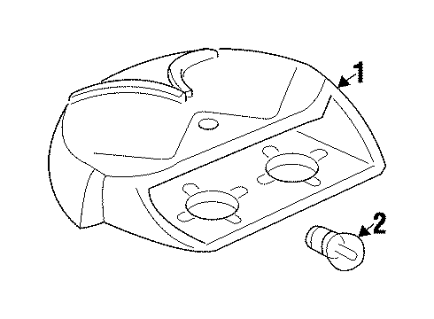 1997 Oldsmobile Cutlass High Mount Lamps Diagram