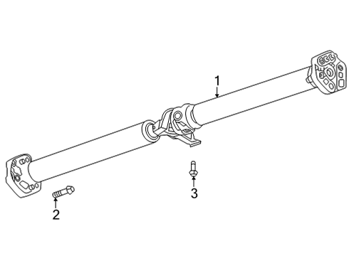 2020 Cadillac CT5 Drive Axles - Rear Diagram