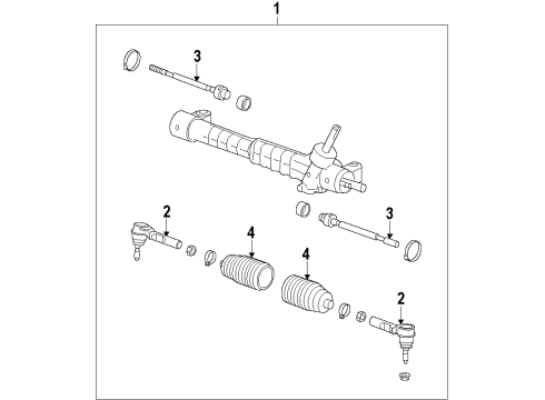 2009 Chevy Malibu P/S Pump & Hoses, Steering Gear & Linkage Diagram 6 - Thumbnail