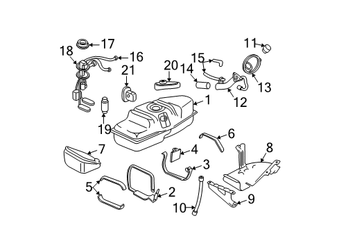 2004 Chevy S10 Fuel Supply Diagram