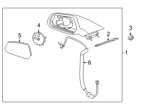 2012 Chevy Camaro Outside Mirrors Diagram