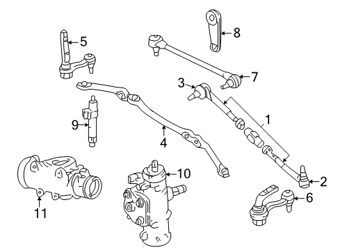 2001 Chevy Astro Gear Kit,Steering (Remanufacture) Diagram for 19330486