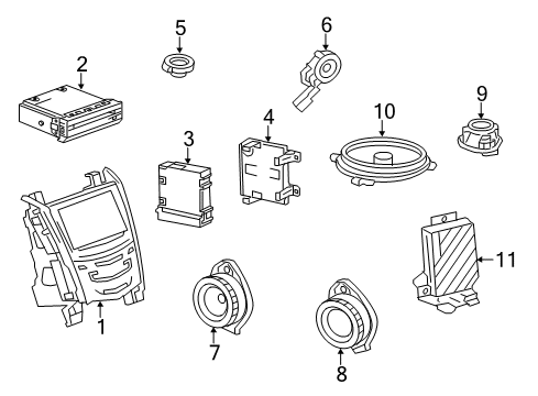 2014 Cadillac ATS Sound System Diagram