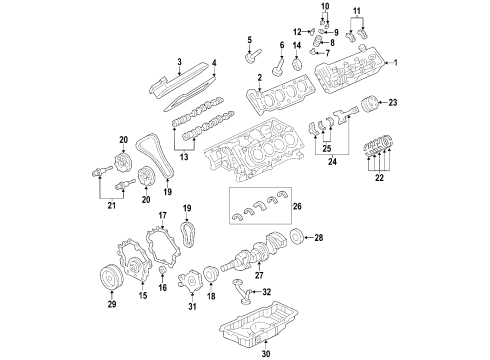 2006 Cadillac STS Engine Parts & Mounts, Timing, Lubrication System Diagram 3 - Thumbnail