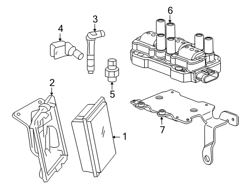 2009 Chevy Silverado 1500 Ignition System Diagram 1 - Thumbnail