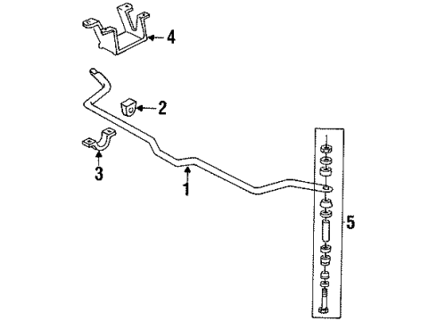 2001 Pontiac Firebird Front Suspension, Control Arm Diagram 1 - Thumbnail