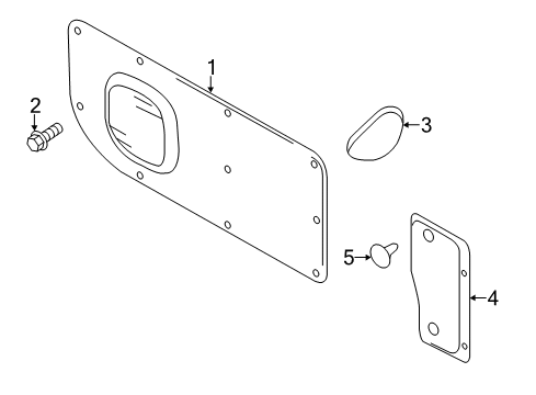 2017 Chevy City Express Interior Trim - Side Panel Diagram