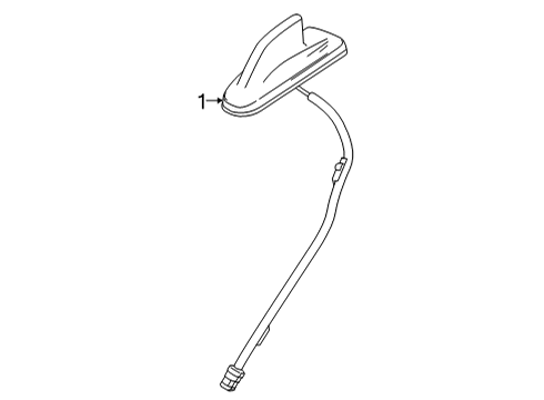 2023 Cadillac Escalade ESV Antenna & Radio Diagram 1 - Thumbnail