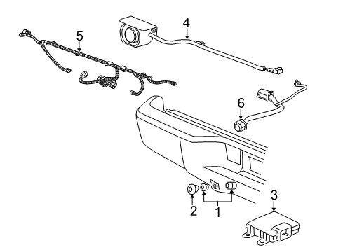 2012 GMC Sierra 3500 HD Parking Aid Diagram 4 - Thumbnail