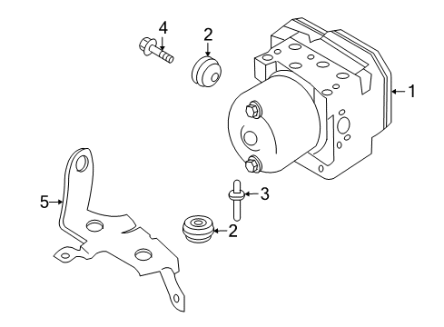 2009 Pontiac G3 ABS Components, Electrical Diagram