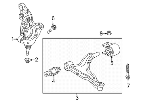 2023 Buick Envision Front Suspension Components Diagram