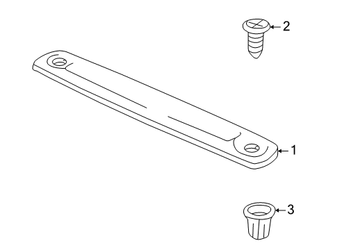 2003 Pontiac Aztek High Mount Lamps Diagram