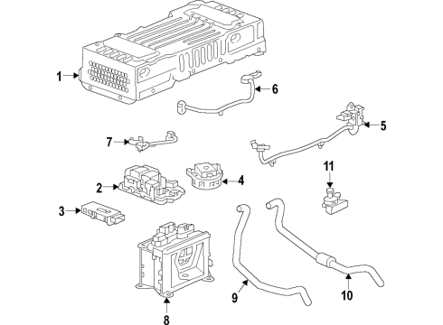 2016 Chevy Silverado 1500 Cable Assembly, High Vltg Battery Disconnect Diagram for 24287296