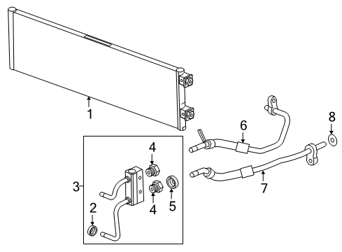 2018 Chevy Volt Oil Cooler, Transmission Diagram