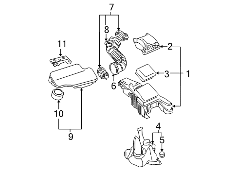 2002 Chevy Cavalier Air Intake Diagram 3 - Thumbnail