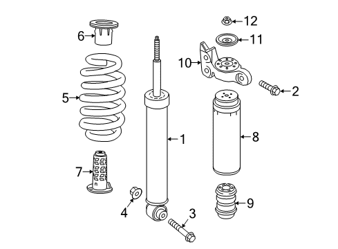 2021 Chevy Traverse Shocks & Components - Rear Diagram