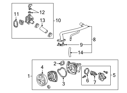 2017 Buick Regal Cooling System, Radiator, Water Pump, Cooling Fan Diagram 2 - Thumbnail