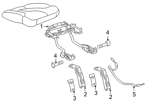 2003 Chevy Avalanche 1500 Tracks & Components Diagram 6 - Thumbnail