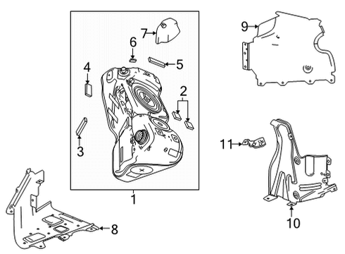 2022 Chevy Corvette Fuel System Components, Fuel Delivery Diagram 4 - Thumbnail