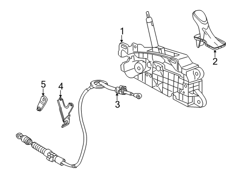 2018 Cadillac CTS Gear Shift Control - AT Diagram