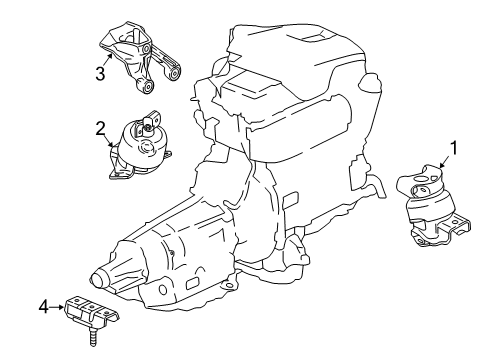 2017 GMC Canyon Engine & Trans Mounting Diagram 2 - Thumbnail