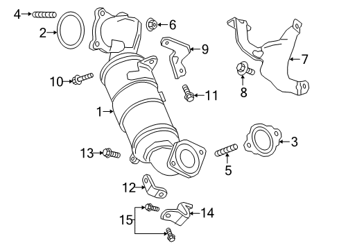 2016 Cadillac CT6 Exhaust Manifold Diagram