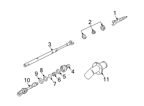 2004 Buick Century Shaft & Internal Components Diagram