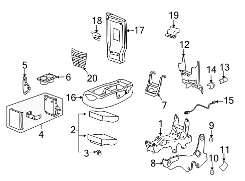 2013 Chevy Impala Front Seat Components Diagram