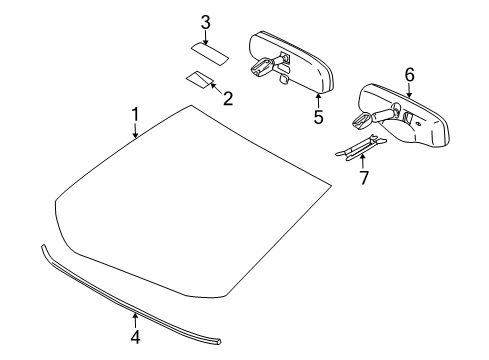 2009 Pontiac Vibe Cover,Inside Rear View Mirror Wiring Harness Diagram for 19184604