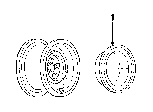 1994 GMC C1500 Wheels, Covers & Trim Diagram 3 - Thumbnail