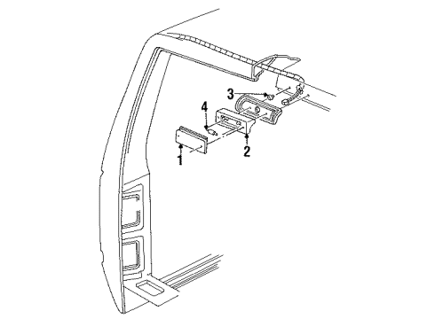 1991 GMC C3500 Cargo Lamps Diagram 1 - Thumbnail