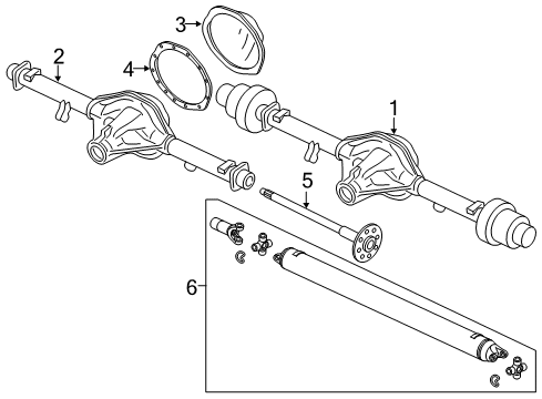 2024 Chevy Express 2500 Axle Housing  Diagram