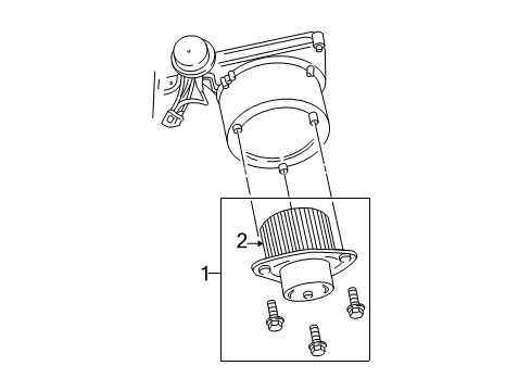 2001 Chevy Corvette Blower Motor & Fan, Air Condition Diagram