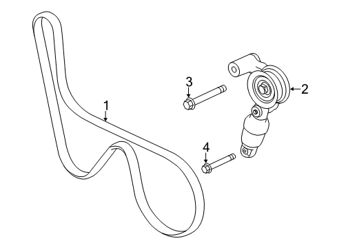 2017 Chevy Corvette Belts & Pulleys, Cooling Diagram 2 - Thumbnail