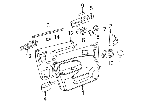 2010 Chevy Cobalt Front Door Diagram 5 - Thumbnail