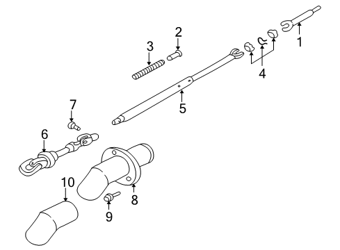 2002 Chevy Impala Shaft & Internal Components Diagram