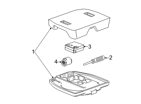 2015 Chevy Spark Interior Trim - Rear Body Diagram 2 - Thumbnail