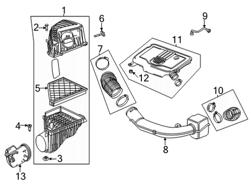 2021 Cadillac XT6 Air Intake Diagram 1 - Thumbnail