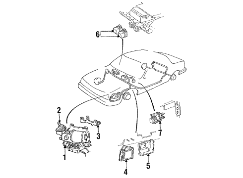 1991 Cadillac DeVille Anti-Lock Brakes Diagram 1 - Thumbnail