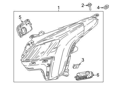 2019 Cadillac XTS Headlamps, Electrical Diagram