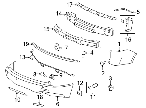 2008 GMC Acadia Parking Aid Diagram 2 - Thumbnail