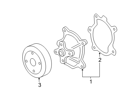 2007 Chevy Malibu Cooling System, Radiator, Water Pump, Cooling Fan Diagram 2 - Thumbnail