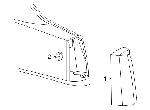 2008 Cadillac STS Tail Lamps Diagram