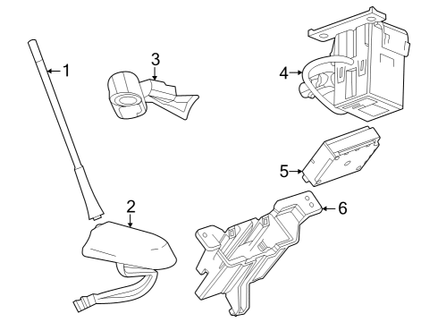 2024 Buick Encore GX Communication System Components  Diagram